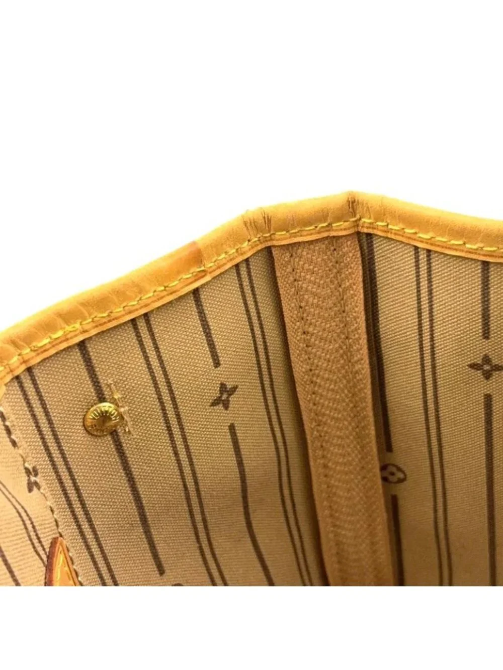 ★SOLD★ Louis Vuitton Neverfull PM Monogram Leather Brown Tote Gold - Picture 15 of 15